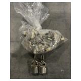 Nickel Plated Suspender Clips x 25Pcs