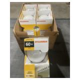 6Pk 60W G25 Globe Light Bulbs in White x 3
