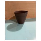 5-1/2'DIA Brown Plastic Flower Pot x 24Pcs