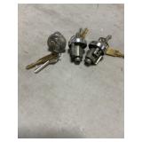 Bag of Deadbolt Cylinders with Keys