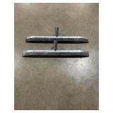 (2) Metal Squeegee Attachment heads for One Money