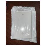 (50) Leviton White 1G Blank Wall Plates x2Boxes