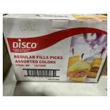 Case of (10,000) Assorted Color Food Picks