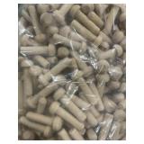 500Pk 1' Unfinished Axle Pegs x 3Bags