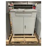 Pucelï¿½ 35'L Cabinet Shop Desk with Riser