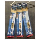 Century 6' 5- Pack Reciprocating Saw Blades x3