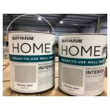 RustOleumï¿½ Interior Natural Gray Eggshell Paint x4