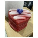 Case of (6) Heart Shaped Deco Candles