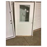 42' x 78' LH Fiberglass 1/2-View Exterior Door