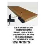 Deck Fasteners With Screws