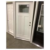 36' x 80' LH Fiberglass Craftsman Style Ext. Door