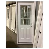 30' x 80' LH Fiberglass 1/2-View Exterior Door