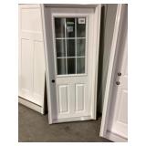 30' x 72' RH Fiberglass 1/2-View 9Lite Ext. Door