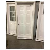 34' x 80' RH Fiberglass 6-Panel Exterior Door