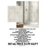 Shaw 12' x 24' Waterproof Vinyl Wall Tile x349 SF