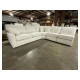 4Pc Sectional with Pillows in Light Beige