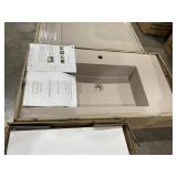 Aquabella 35-1/2' Wall Mount Sink Solid Brown
