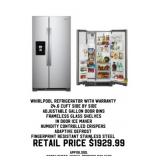 Whirlpool Refrigerator With Warranty