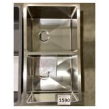 32' x 19' Stainless Double Bowl Kitchen Sink