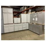 14Pc Stone Harbor Gray 42' Kitchen Set