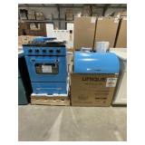 Uniqueï¿½ 24' 2Pc Gas Range Set in Blue