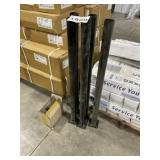 4' x 4' x 38' Post Mounting Bracket in Black x 5