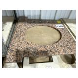 25' x 22 Sinkless Vanity Top W/ Backsplash