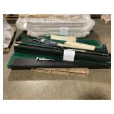 Partial RTA Velvet Green Bed Frame Set