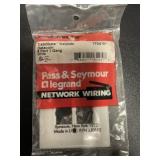 Box of (10) 6-Port 1-Gang Wall Plates in White