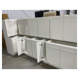 9Pc White Shaker Cabinet Set