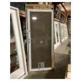36' x 84' FV Stormdoor in White w HW