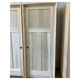 32' x 80' RH Poplar 3-Panel Interior Door