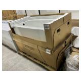 60' x 30' LH Bathtub with Insert in White