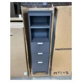 14'W Sonata Linen Cabinet in Graphite Gray