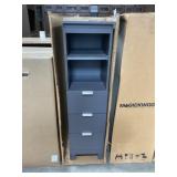 14'W Sonata Linen Cabinet in Graphite Gray