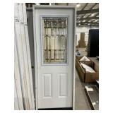 30' x 80' RH 1/2 View FG Door W/ Deco Glass