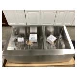 33' x 21' Stainless Kitchen Farmhouse Sink