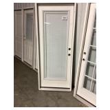 32' x 80' LH Fiberglass FV Exterior Door w/ Blinds