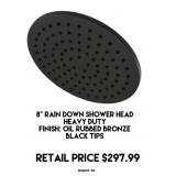 8' Rain Down Shower Head