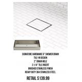 Signature Hardware 6' Shower Drain