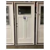 36' x 80' 1/4 View RH Fiberglass Exterior Door