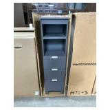 14'W Sonata Linen Cabinet in Graphite Gray
