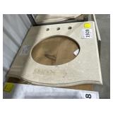 24' x 22' Sinkless Vanity Top