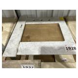 24' x 22' Sinkless Vanity Top W/ Backsplash