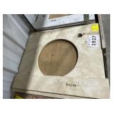 25' x 22' Sinkless Vanity Top W/ Backsplash