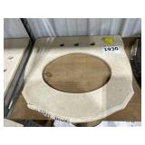 24' x 22-1/4' Sinkless Vanity Top