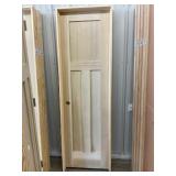 24' x 80' RH Poplar 3-Panel Interior Door