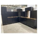 15pc. Silvercreek Matte Black Shaker 30' Kitchen