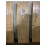 24' x 80' LH Knotty Pine Arch Top Interior Door