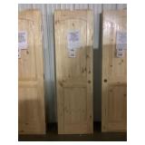 24' x 80' LH Knotty Pine Arch Top Interior Door